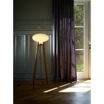 FDB Møbler U5 Hiti floor lamp, walnut - opal glass