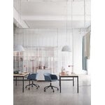 Muuto Table Base, 140 x 80 cm, chêne laqué - contreplaqué - rouge brun, image décorative