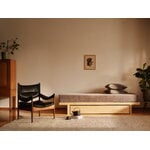 Matri Daybed patjalla ja vuodevaatelaatikolla, saarni - Wooly 2256 ivory melange, sisustuskuva
