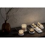 Uyuni Lighting Rechargeable LED tealight candle, 3,9 x 2,3 cm, white plain, 2 pcs, decoration image