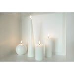 Uyuni Lighting LED round candle, 10 x 10 cm, nordic white, decoration image