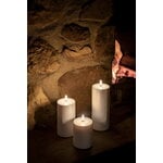 Uyuni Lighting Candela a colonna LED Outdoor, 8,4 x 10 cm, bianca, immagine decorativa