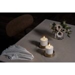 Uyuni Lighting Rechargeable LED pillar candle, 6,8 x 6,8 cm, white plain, decoration image