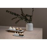 Uyuni Lighting Bougie chauffe-plat LED rechargeable, 3,9 x 2,3 cm, grès uni, 2 pcs, image décorative