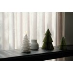 Uyuni Lighting LED Christmas tree candle, 10 x 15 cm, pine green, decoration image
