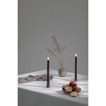 Uyuni Lighting Bougeoir Light pour bougies LED coniques standard, 2 pcs, grès, image décorative