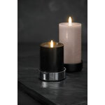 Uyuni Lighting Light candleholder for LED pillar candles, matte black, decoration image