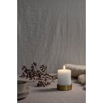 Uyuni Lighting Light candleholder for LED pillar candles, matte brass, decoration image