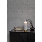 Uyuni Lighting Light candleholder for LED pillar candles, matte brass, decoration image