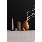 Uyuni Lighting LED-Stumpenkerze, 7,8 x 15 cm, rustikale Textur, Sandstein