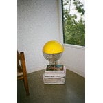 Verpan Wire table lamp, 30 cm, chrome - yellow, decoration image