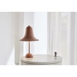 Verpan Lampada da tavolo Pantop Portable, 18 cm, terracotta opaco