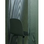 Muuto Visu chair, wood base, dark green