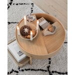 Woud Arc coffee table 66 cm, white pigmented oak, decoration image