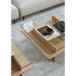 Woud Parallel coffee table, 90 x 90 cm, white lacquered oak, decoration image