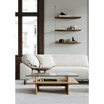 Woud Parallel coffee table, 90 x 90 cm, white lacquered oak