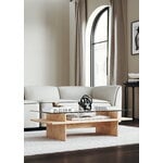 Woud Parallel coffee table, 60 x 120 cm, white lacquered oak