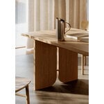 Woud Kimono dining table, 90 x 240 cm, white lacquered oak, view 9