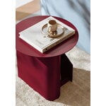 Woud Sentrum table d'appoint, rouge profond, image décorative