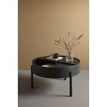 Woud Tavolino Arc 66 cm, frassino verniciato nero