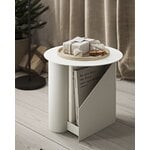 Woud Sentrum side table, warm grey, decoration image