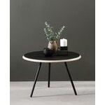 Woud Soround coffee table, 75 cm, charcoal black nano laminate
