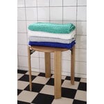 HAY Waffle bath towel, vibrant blue