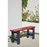 HAY Panca Weekday Duo, 111 x 23 cm, rosso vinaccia - blu acciaio