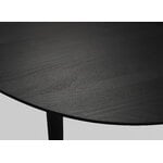 Wooden SJL extendable table, 120-180 cm, black beech