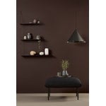 Woud Stedge shelf 80 cm, smoked oak, decoration image