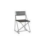 HAY Seat cushion for X-Line chair, indoor, black leather, decoration image HAY Seat cushion for X-Line chair, indoor, black leather, decoration image