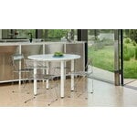 HAY Annex table round, 110 cm, cream white - white laminate, decoration image