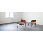 Nikari December chair, oak - cognac leather