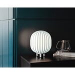Established & Sons  Lampada da tavolo Filigrana T2, cilindro 220 mm, canne blu, vista 3