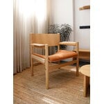 TAKT T04 Soft lounge chair, oak - cognac Spoor Zea leather, view 2
