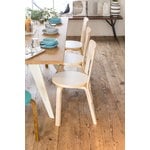 Artek Sedia Aalto 66, laminato bianco