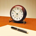 Arne Jacobsen Horloge de table avec alarme AJ Station, bordeaux