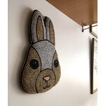 MUM's Bunny wall art, 25 x 28 cm, gold, decoration image