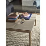 Muuto Table basse Couple, 80 x 84 cm, lisse/ondulé, sable - chêne