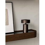 Audo Copenhagen Epoch shelf 150, dark stained oak - black