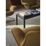 Muuto Fauteuil lounge Doze, bas, pivotant, alu poli-marron Hearth 008