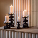 Aarikka Tsaaritar candleholder, black, decoration image