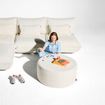 Fatboy Pfffh rahi, recycled bouclé creme, sisustuskuva