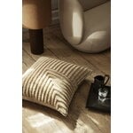 ferm LIVING Crease wool cushion, large, light sand