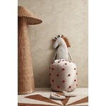 ferm LIVING Dot tufted pouf, camel - red, decoration image