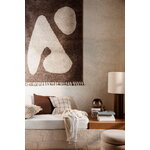 ferm LIVING Abstract matto, 120 x 180 cm, ruskea - luonnonvalkoinen