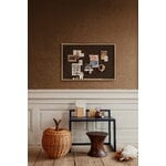 ferm LIVING Kant pinboard, 63 x 96 cm, brown – cashmere
