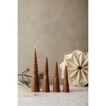ferm LIVING Twisted candle, 4 pcs, straw