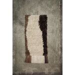 ferm LIVING Tappeto da parete Edge, 50 x 110 cm, bianco naturale - caffè