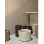 Ferm Living Corduroy kukkaruukku, 20 cm, cashmere, sisustuskuva